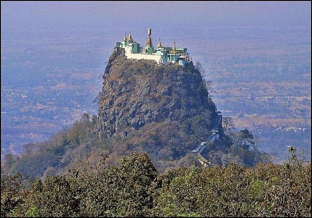 Taung Kalat Monastery, Burma - The World’s Inaccessible Monasteries by Omar Cherif, One Lucky Soul The World’s Inaccessible Monasteries by Omar Cherif, One Lucky Soul