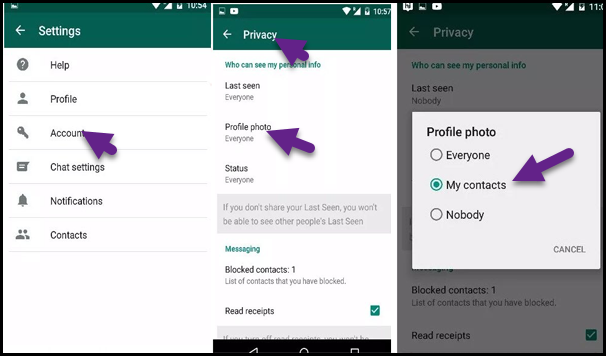 المهووس العربي كيف تخفي صورة حسابك على الواتساب من أن يراها شخص محدد دون الحاجة إلى حظره