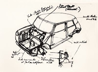 Prototip Mini desenat de Alec Issigonis in 1958