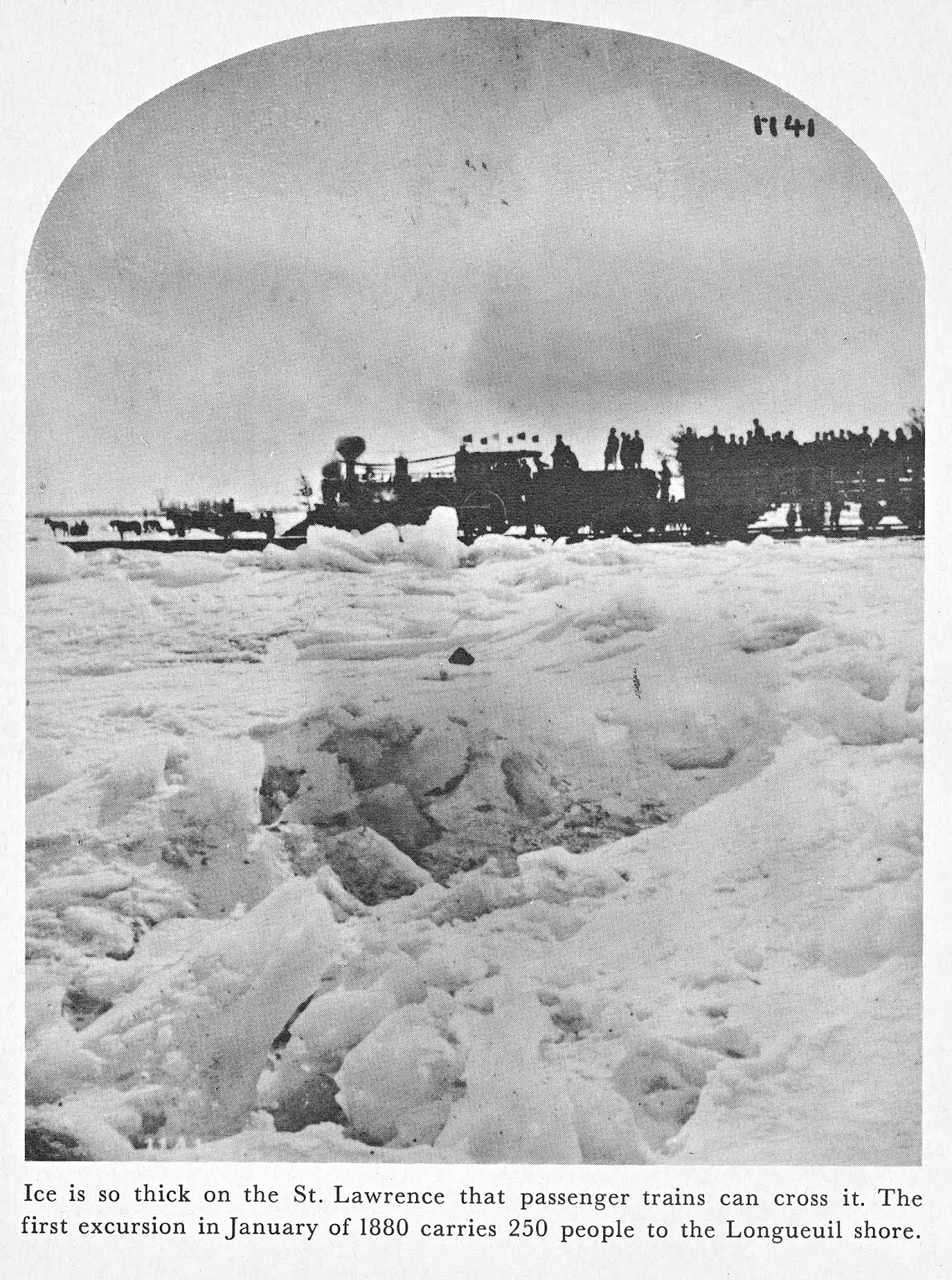 Progress is fine, but it's gone on for too long. Train on ice, 1880