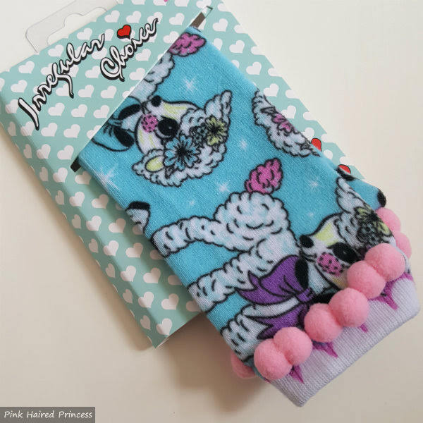 Irregular Choice sockadelic lamb socks in packet Irregular Choice pom pom lamb socks in packet