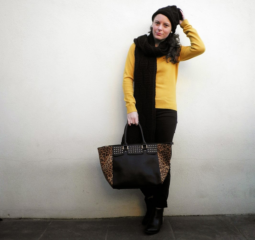 mostaza, animal print, mi vestido azul, fashion blogger, moda, castellón, valencia 