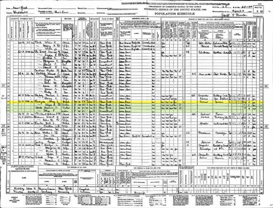 Family History Research by Jody Lutter: 1940 Federal Census