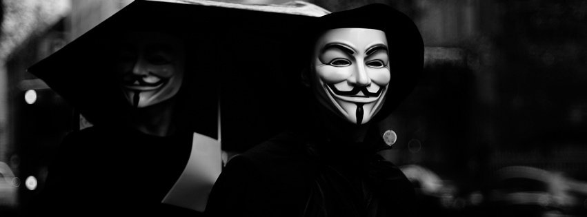 Ảnh bìa facebook hacker, ảnh bìa hacker Anonymous chất