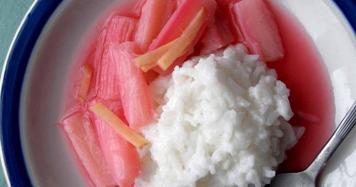 Mummy, I can cook!: Jasmine Rice Pudding with Poached Rhubarb