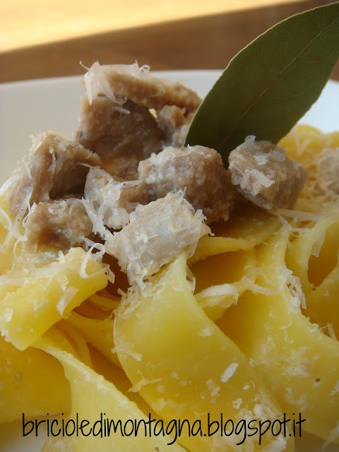 pappardelle al sugo di arrosto