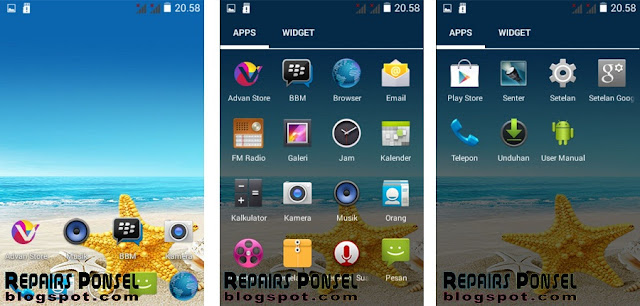 Cara Screenshot Advan S35D Smart Blogger