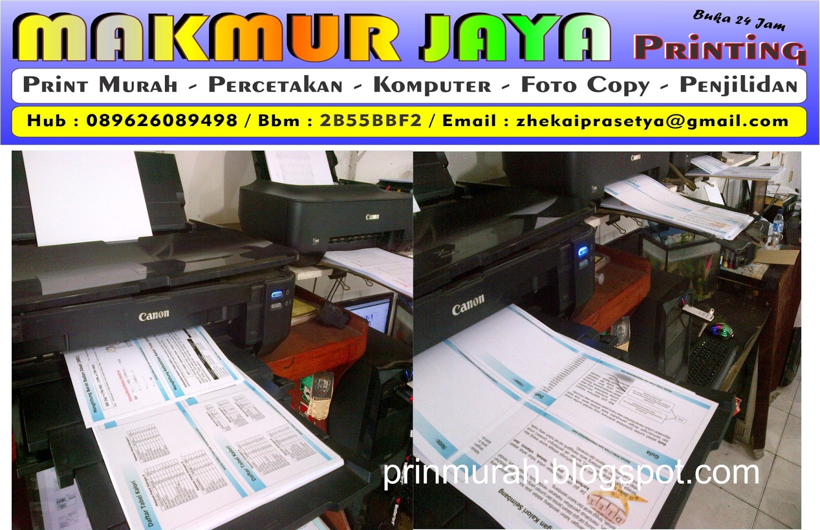 TEMPAT PRINT MURAH DI JAKARTA BUKA 24 JAM RAWAMANGUN JAKARTA TIMUR