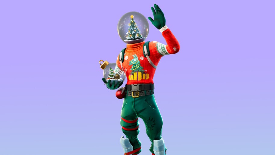 Fortnite, Globe Shaker, Christmas, Skin, Outfit, 4K, #7.506