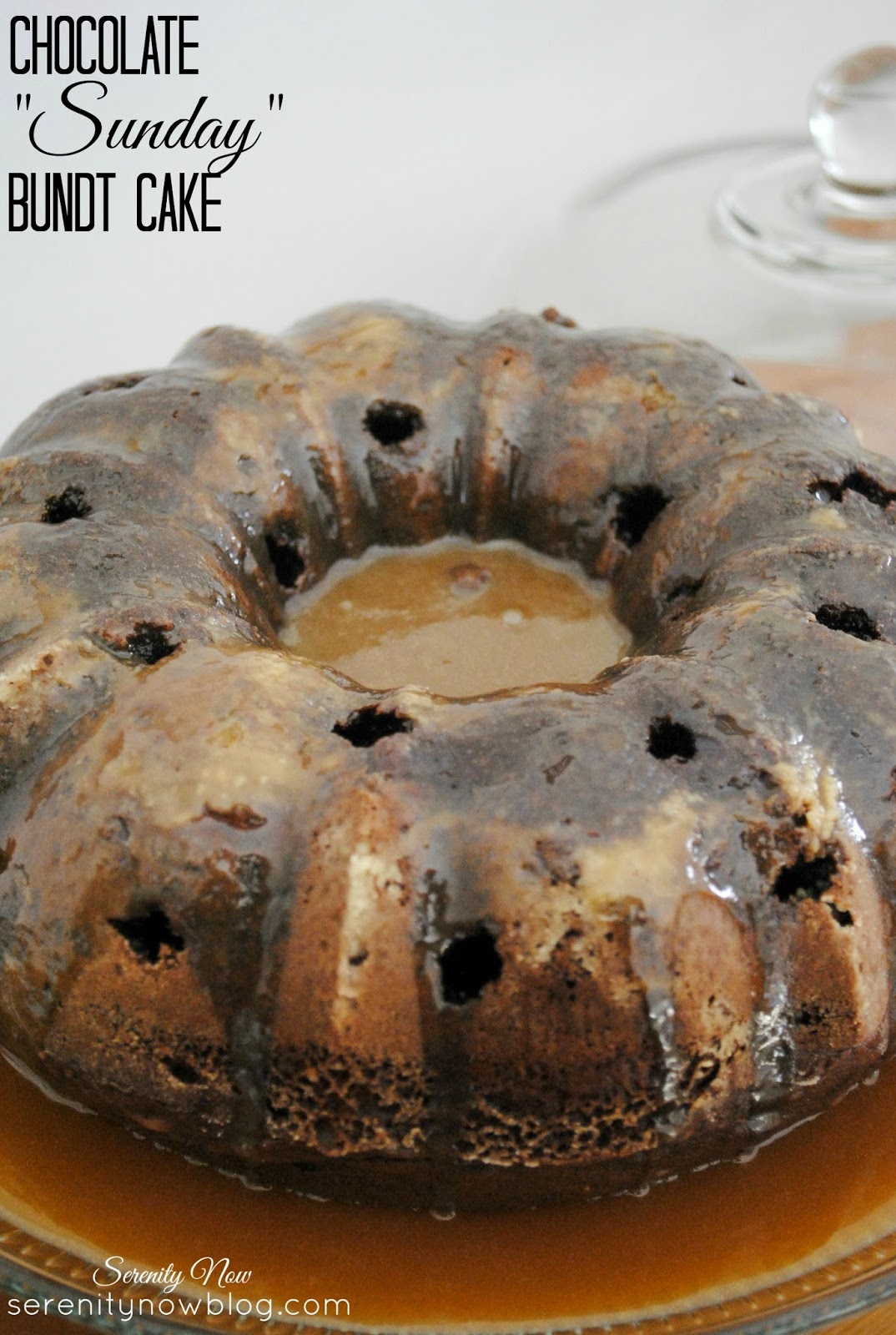 Chocolate "Sunday" Bundt Cake from Serenity Now- so sinful you'll need to go to church on Sunday!