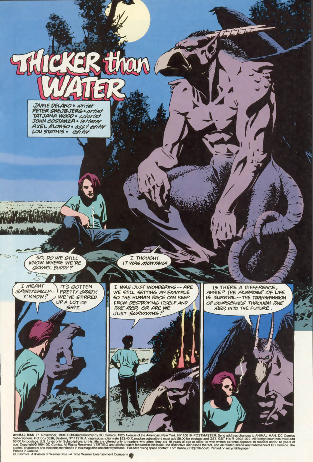 Read online Animal Man (1988) comic -  Issue #77 - 2