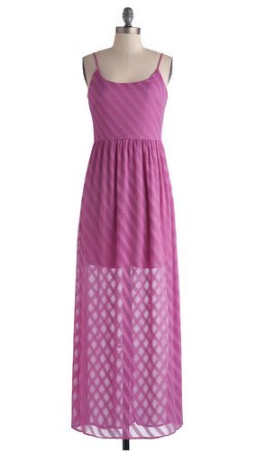 Pink orchid colored maxi dress from Modcloth