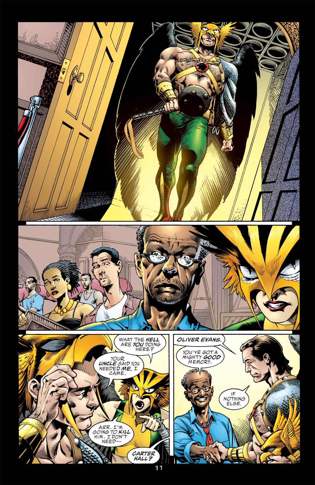Hawkman (2002) Issue #1 #1 - English 11