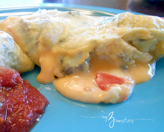 omelets cooked in a ziploc bag, easy family meal, easy omelet recipe