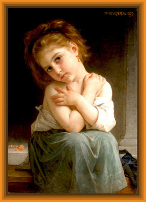 niña de William Adolphe Bouguereau imagen vintage