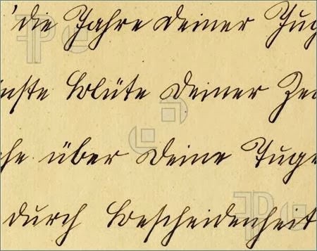 Old Fashioned Handwriting Alphabet 30
