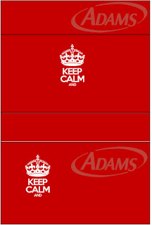 Keep Calm: Etiquetas para Candy Bar para Imprimir Gratis.