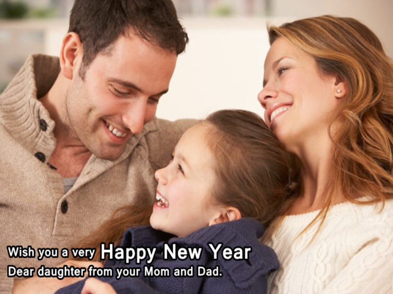 New Year Wishes Image for Daughter New Year Wishes Image for Daughter
