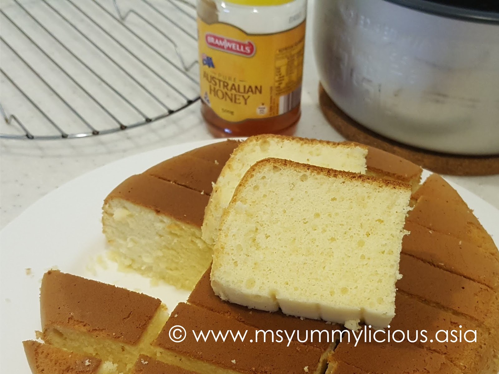 Rice Cooker Honey Cake Yummylicious + Babylicious