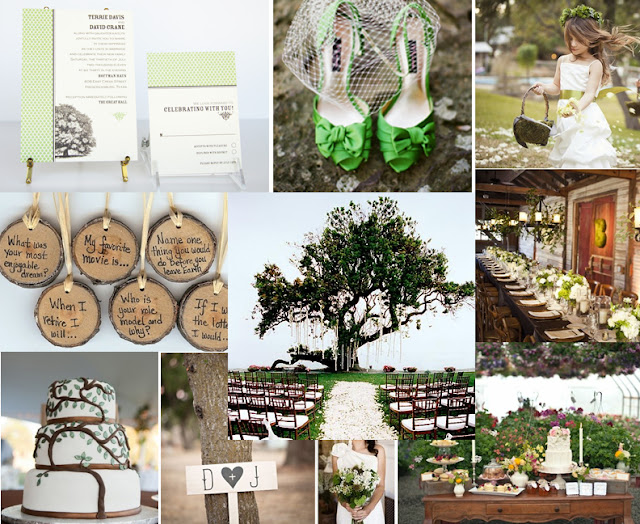 Paper Lane Stationery: Tree Themed Wedding