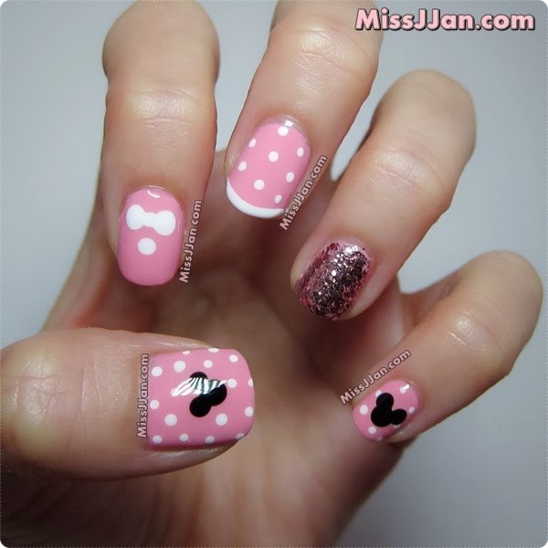 MissJJan's Beauty Blog ♥: Very Easy and Cute Disney Minnie Mouse