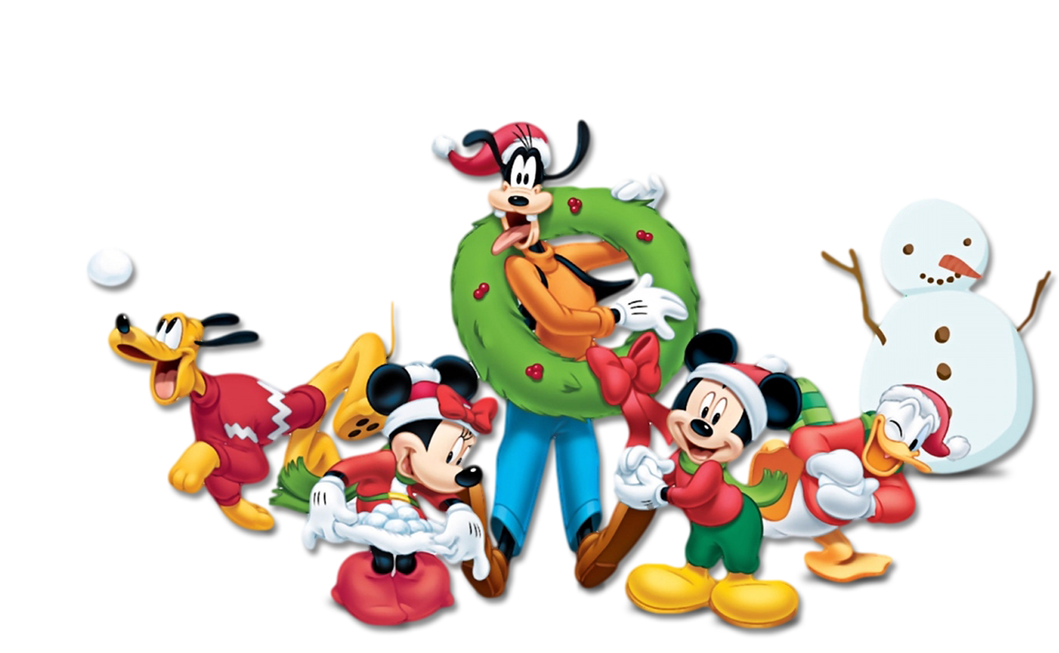 Hoja de pegatinas Mickey Mouse y amigos Emojis Navidad