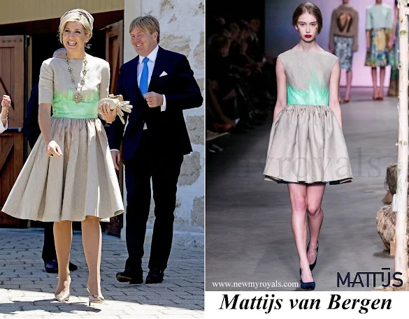 Queen Maxima wore Mattijs van Bergen Dress