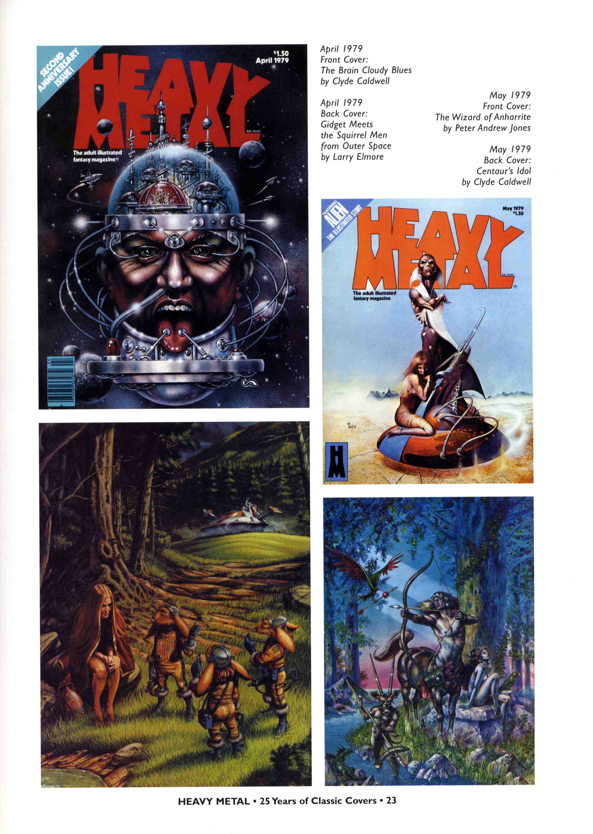 Read online Heavy Metal: 25 Years of Classic Covers comic -  Issue # TPB - 29