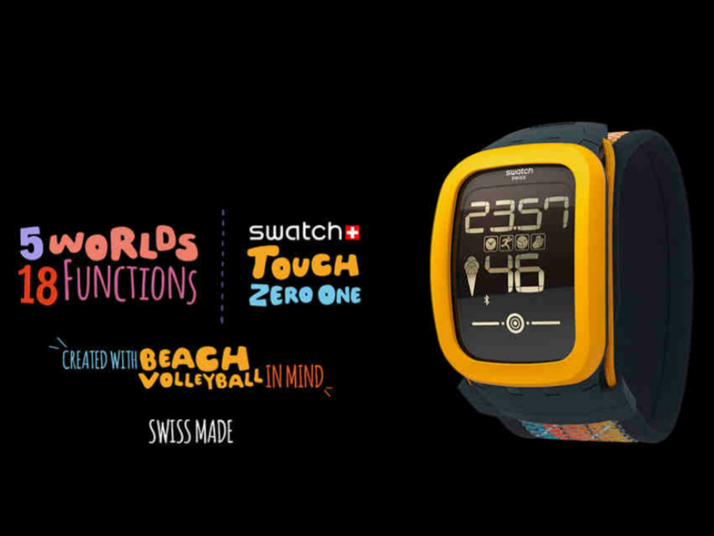 Swatch Touch Zero One Announced: First Smartwatch Made For Beach Volleyball | Geeky Pinas