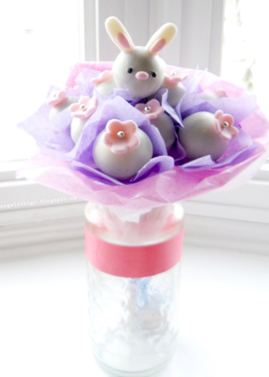 Easter Bunny Cake Pops Bouquet {Tutorial} Ting and Things