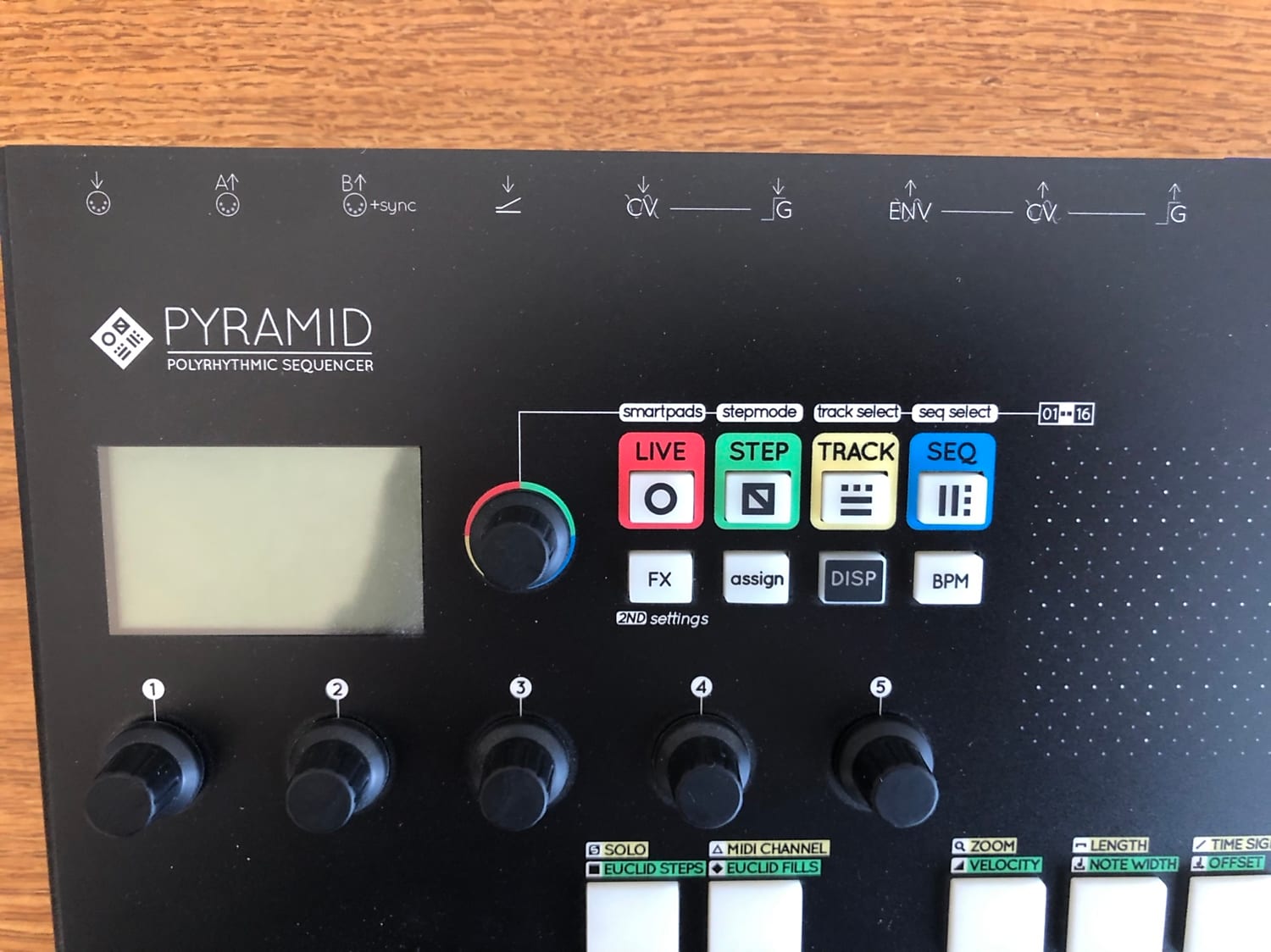 MATRIXSYNTH: Squarp Pyramid Mk1 with Accelerometer - 64 track MIDI 