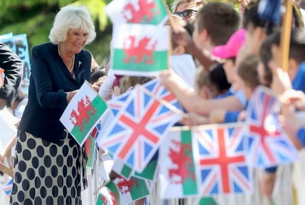 Prince Charles and Duchess Camilla attend the celebration of the 50th anniversary of Swansea’s City status