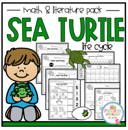 Sea Turtle Life Cycle Math and Literature (Updated ) ~ Preschool Printables Sea Turtle Life Cycle Math and Literature (Updated ) ~ Preschool Printables