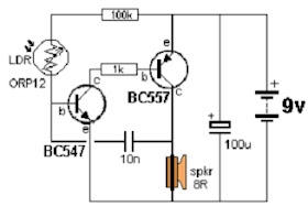 LIGHT ALARMS | Electronic Circuit Diagrams & Schematics