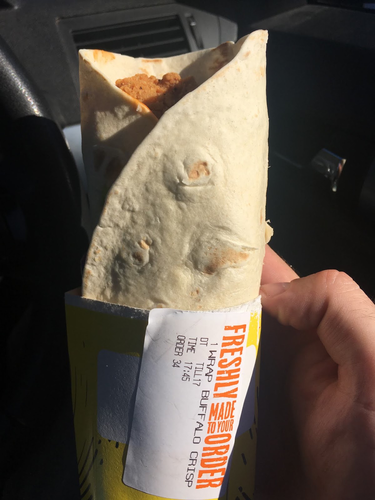 A Review A Day Today's Review McDonald's Fiery Buffalo Chicken Wrap