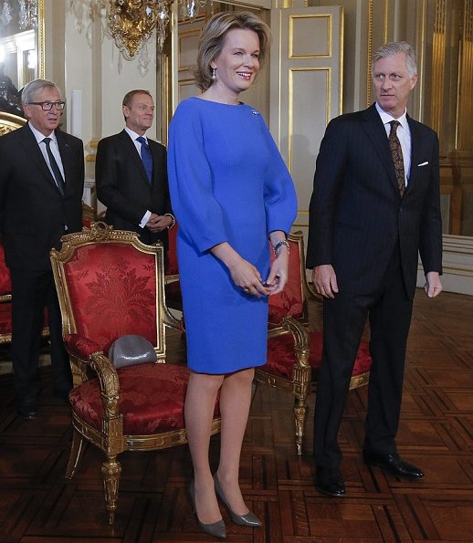 King Filip and Queen Mathilde meet the Authorities of the EU