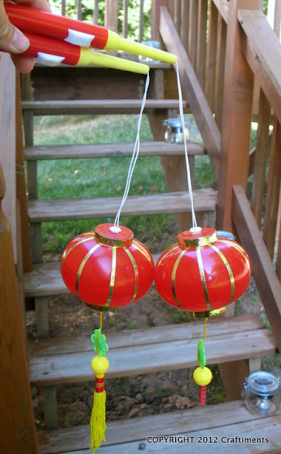 Craftiments.com:  The cheap plastic lanterns
