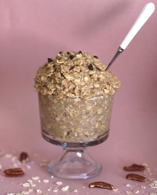 Healthy Toffee Oatmeal Blondie Batter - Desserts with Benefits