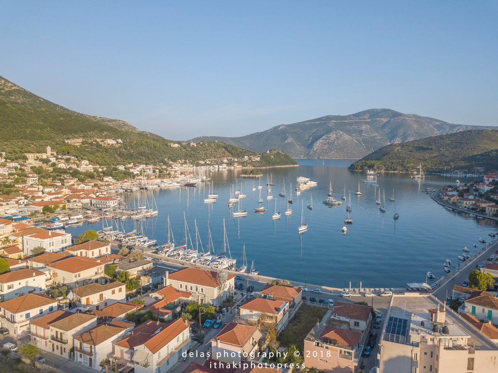 IthakiphotoPress Vathy Ithaca Greece morning pics 21 Aug 2018