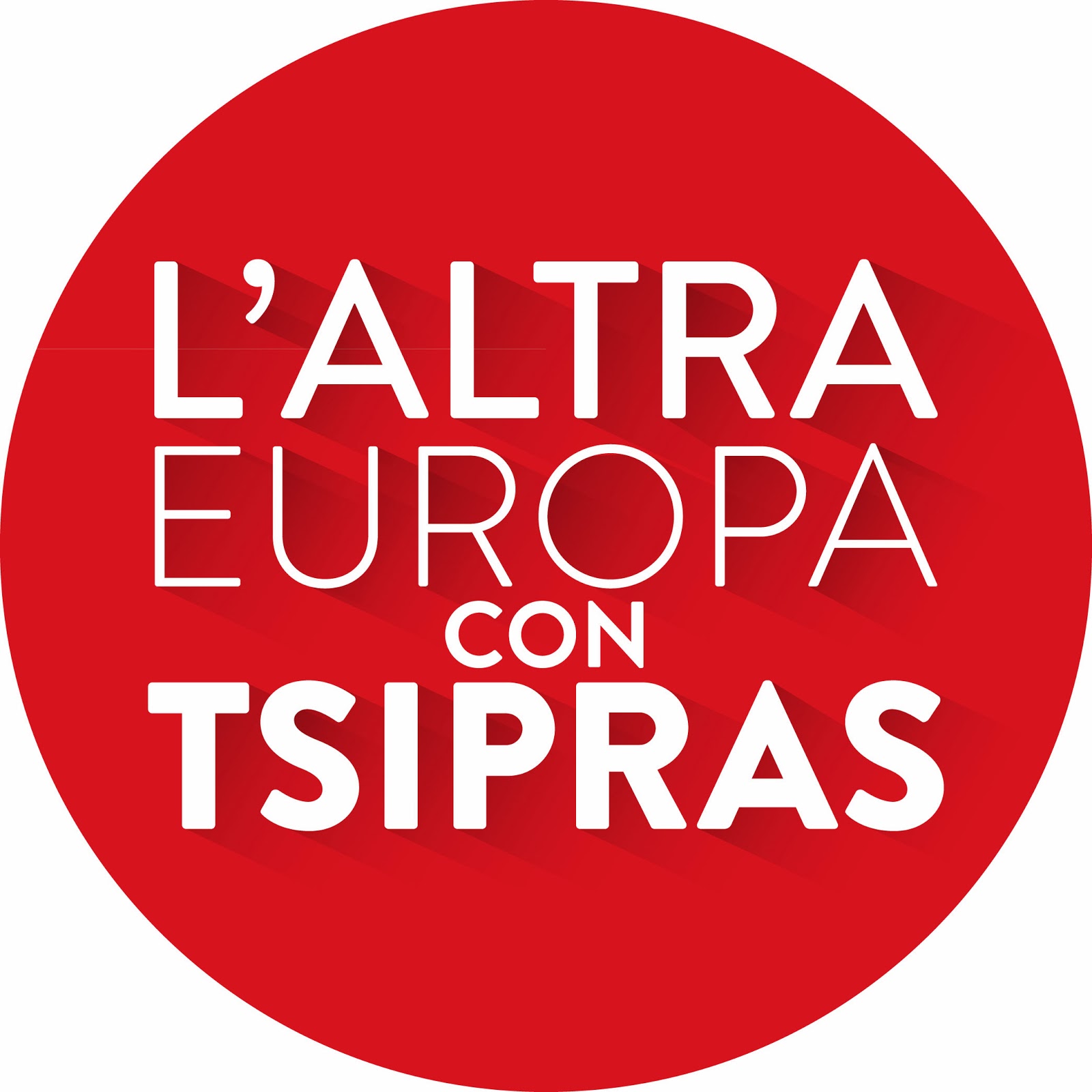 Logo ufficiale L'Altra Europa con Tsipras
