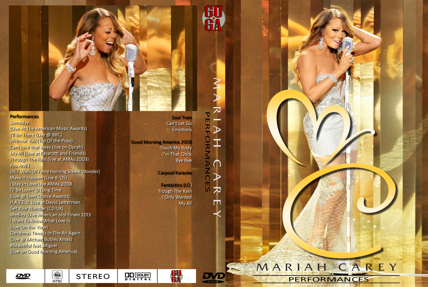 Guga DVDs Mariah Carey Performances I e II / Touch My Body Promo Guga DVDs Mariah Carey Performances I e II / Touch My Body Promo