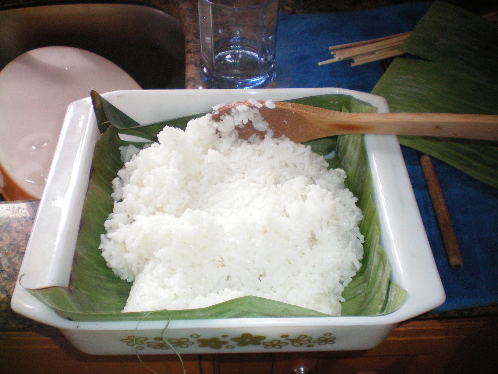 The new art of baking: Satay Kajang Malaysia - Pressed Rice/Nasi Himpit
