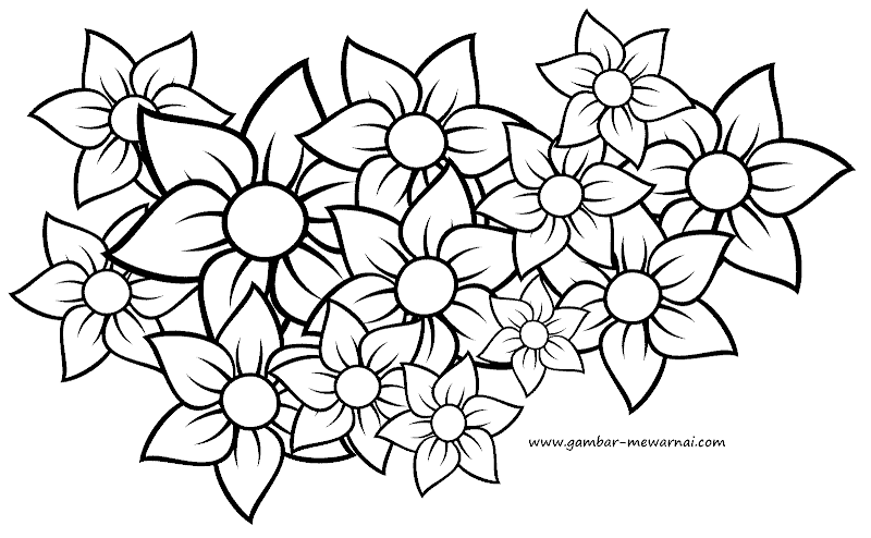 gambar motif bunga