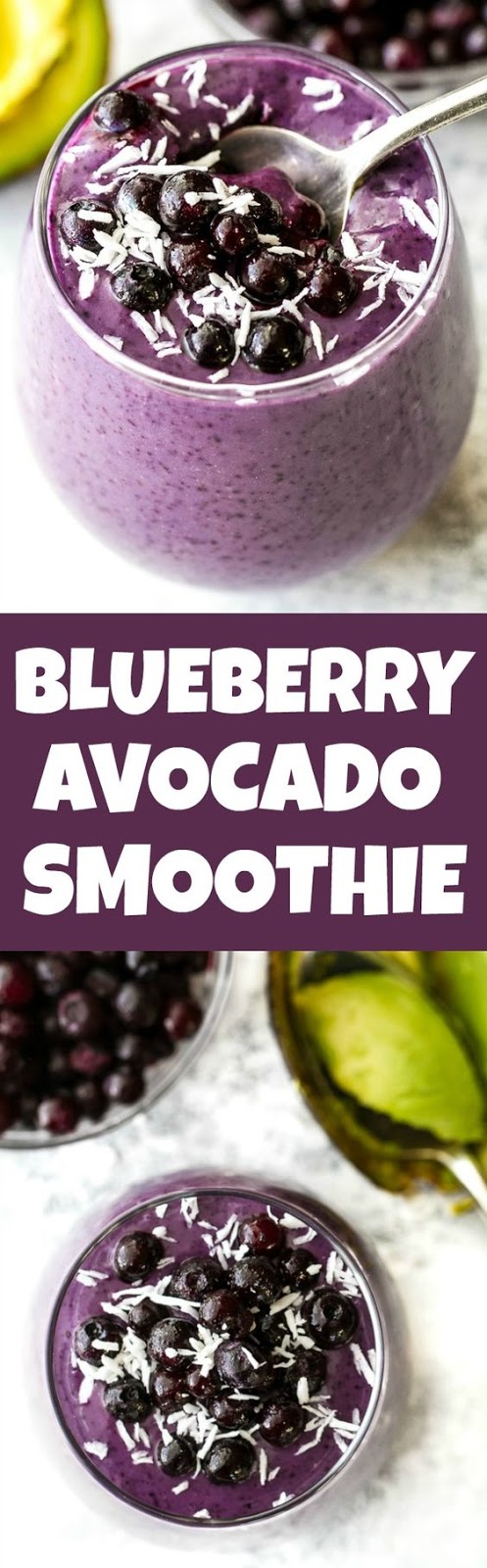 Blueberry Avocado Smoothie