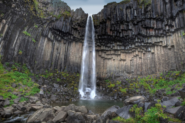 Svartifoss Waterfall Iceland Svartifoss Waterfall Iceland