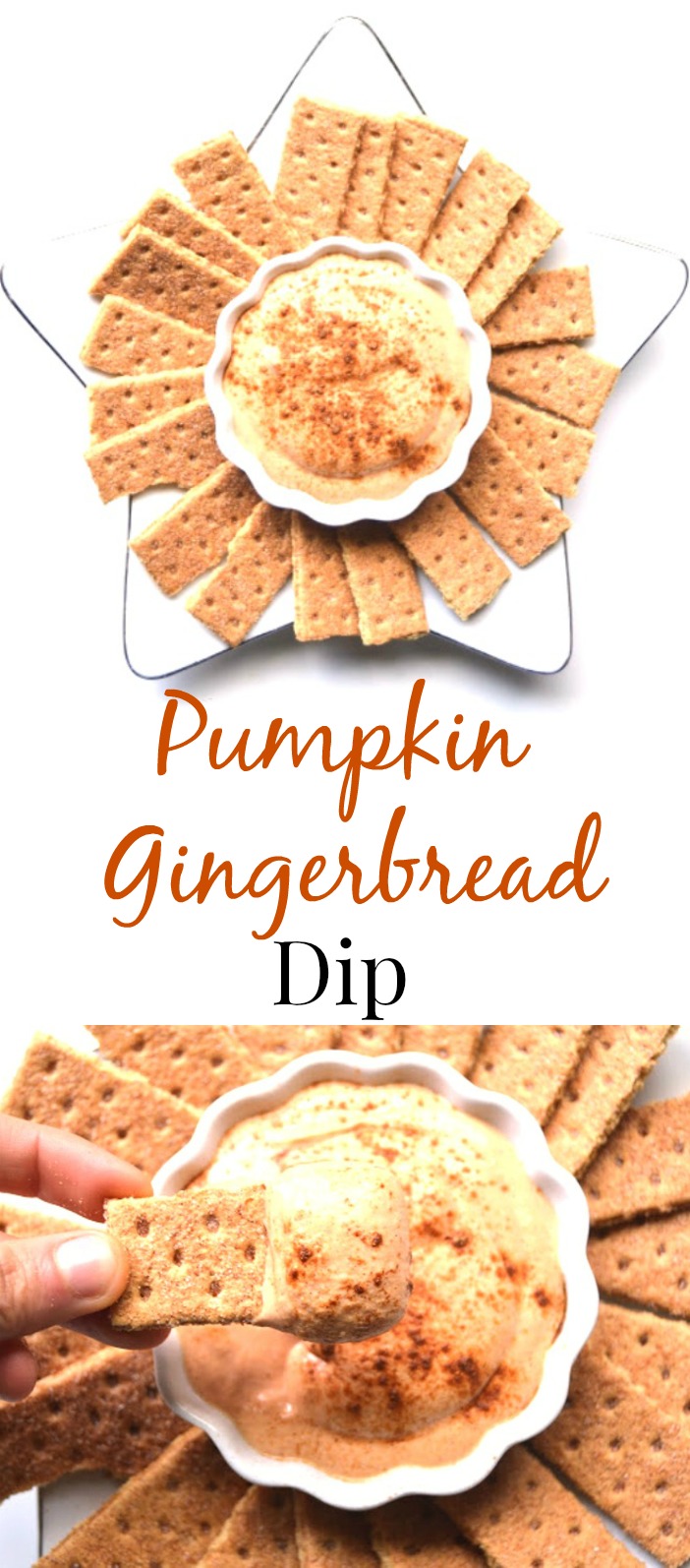 This pumpkin gingerbread dip is perfect for a snack or dessert and is healthier than your typical dip with the addition of pumpkin and Greek yogurt! www.nutritionistreviews.com