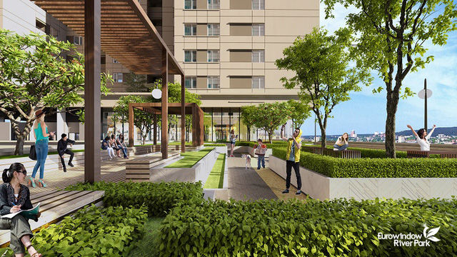 Khu Sky Garden - không gian xanh mát tại Eurowindow River Park Khu Sky Garden - không gian xanh mát tại Eurowindow River Park