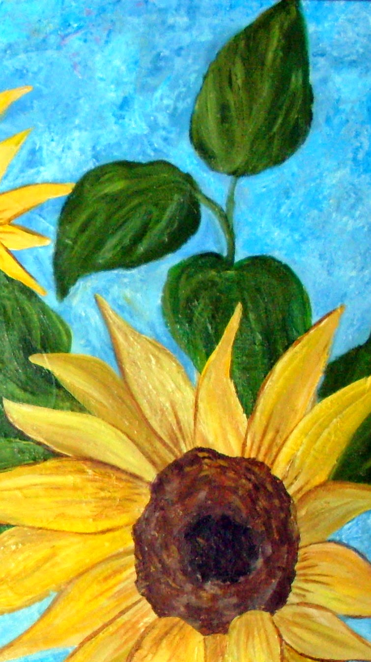 Paintersgarden: Taking a closer look at a sunflower painting