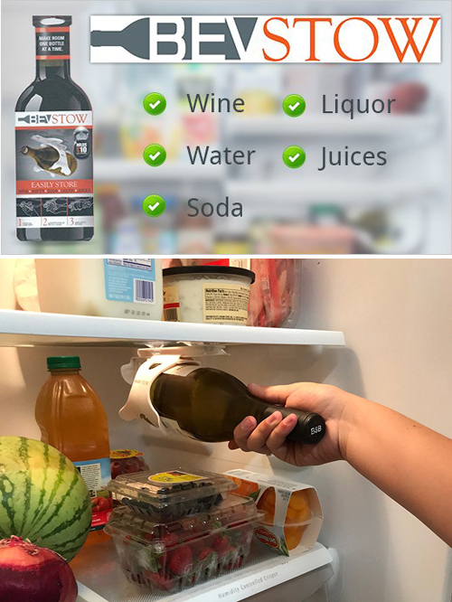 BevStow Refrigerator Wine Bottle/Beverage Storage Rack Giveaway!