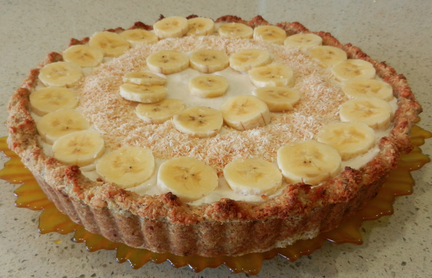Living on Pulse Banana Cream Tart